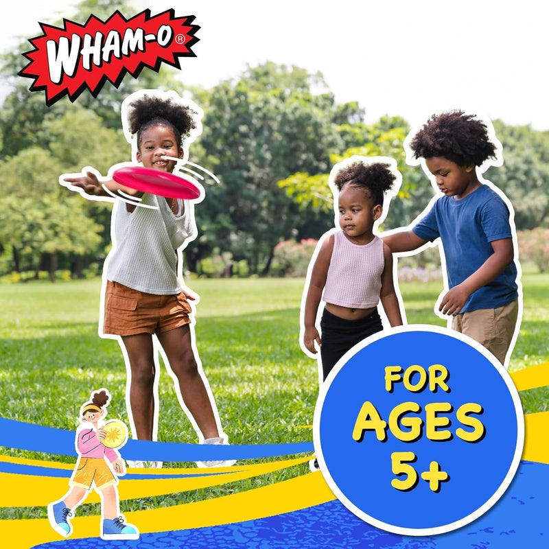 WHAM-O قرص طيران فريسبي، 9 بوصة قرص رياضي خفيف للمبتدئين للأنشطة الخارجية على الشاطئ أو في الحديقة أو في المخيم - 70 جرام - Image 2